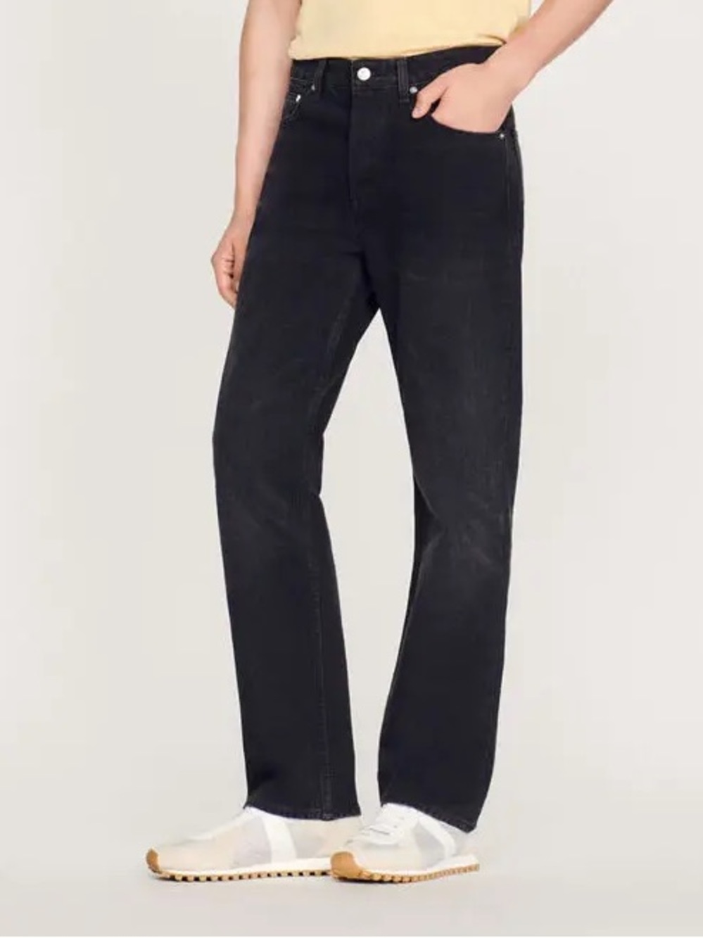 SANDRO Black Straight Jeans 27